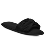 MSRP $25 Charter Club Twisted Open-Toe Slippers Black Size L - $13.16 CAD