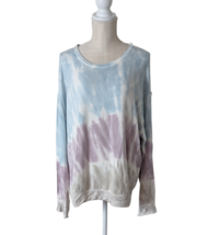 Knox Rose Womens Sz Large Multi-color Tie Dye Oversized Soft Sweatshirt ... - £15.02 GBP