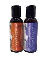 2x rareESSENCE Chocolate &amp; French Vanilla Organic Massage Oil Aromatherapy - £12.39 GBP