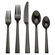 Colebrook Onyx by Lenox Stainless Steel Flatware Set Service for 12 New 60 piece - £1,169.47 GBP