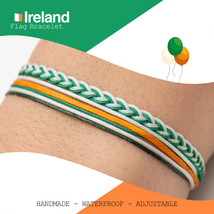 Irish String Flag Bracelet for Men, St. Patrick&#39;s Bracelet, Ireland Brac... - £10.76 GBP+