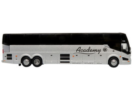 Prevost H3-45 Coach Bus Academy Bus Lines Silver Metallic Limited Edition 1/87 H - £48.25 GBP
