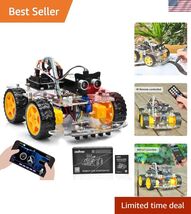 Robot Car Starter Kit for Arduino | STEM Remote Controlled App Education... - $106.89
