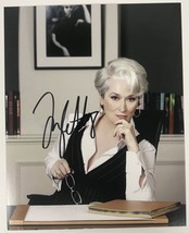 Meryl Streep Signed Autographed &quot;The Devil Wears Prada&quot; Glossy 8x10 Photo - £197.37 GBP