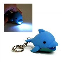 LED DOLPHIN KEYCHAIN with Light and Sound Cute Toy Animal Noise Key Chai... - $110.69 MXN