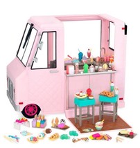 Our Generation Sweet Stop Ice Cream Truck - Pink - 130 Pieces - Music, Lights Up - £149.57 GBP