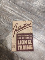 1940 Instructions for Assembling and Operating Lionel Trains Pamphlet - $8.90