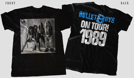Bullet Boys On Tour! 1989, Black T-shirt Short Sleeve (sizes:S to 5XL) - £13.30 GBP