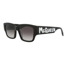 Alexander McQueen AM0329S Black Grey Sunglasses - £141.24 GBP