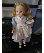 Vintage Madame Alexander Alice in Wonderland 13&quot; Doll Sleeping Eyes - $19.64