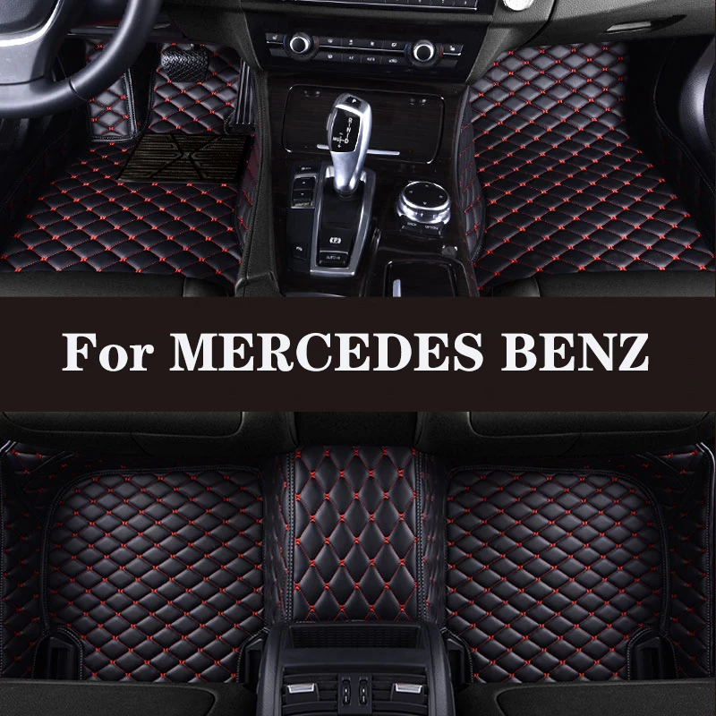 Full Surround Custom Leather Car Floor Mat For Mercedes Benz S-Class W126 W140 - $89.37
