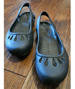 Crocs Black Kadee Flats Ballet Women's 9 Sling Back Cut Out Sandals - $19.79