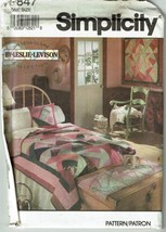 Simplicity Sewing Pattern 7847 Crazy Patchwork Quilt Wall Hanging Scarf Covers - $8.96