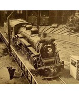 1961 4-6-2 On A Turntable Train Railroad Print Card American Heritage DWO5 - $34.99