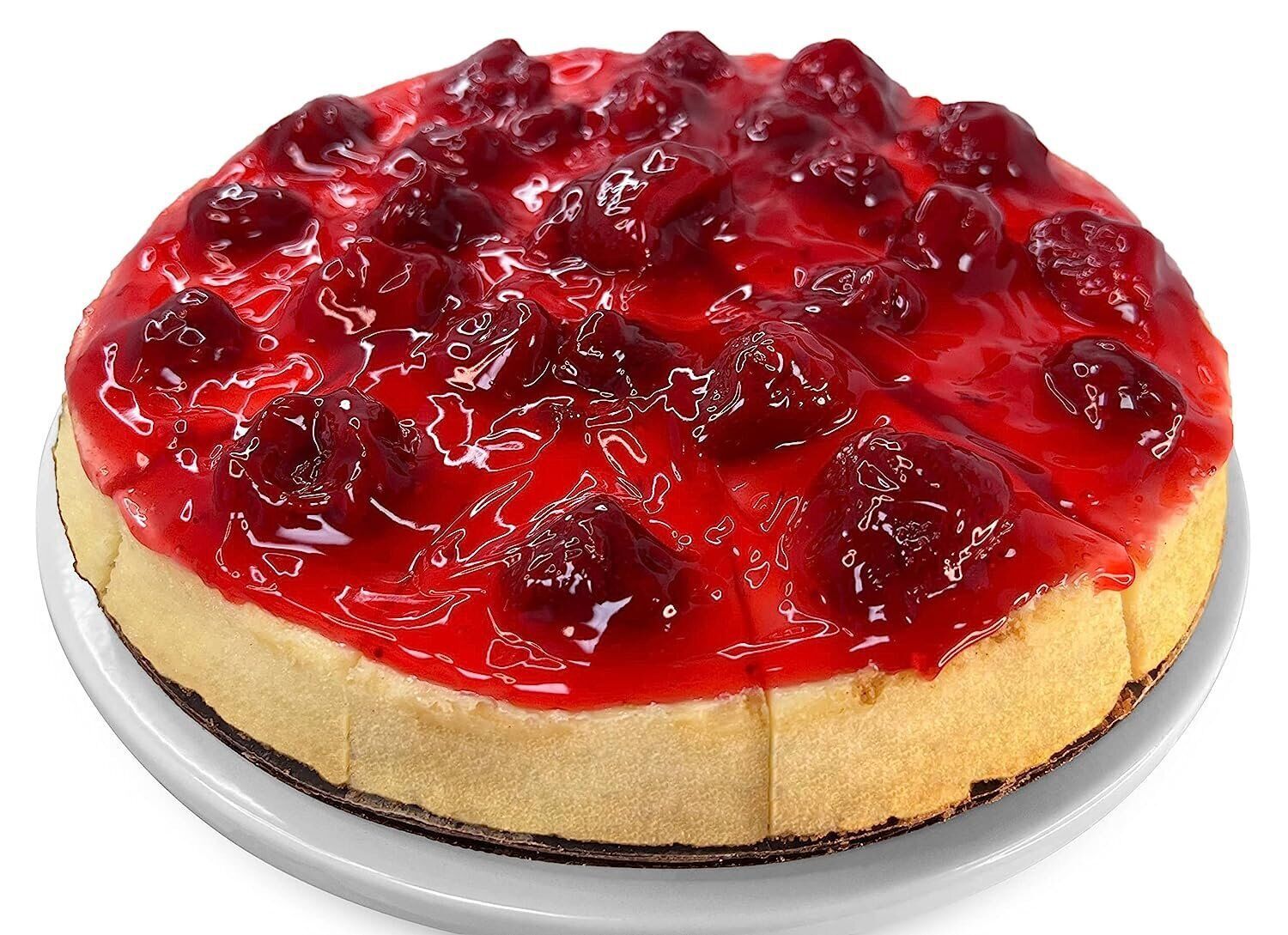 Andy Anand Deliciously Gluten Free & Sugar Free Strawberry Cheesecake 9" - Made - £54.38 GBP