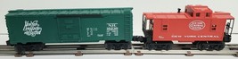 LIONEL 0/027 NEW YORK CENTRAL CABOOSE + NH 16238 Cargo Car - $25.58