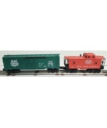 LIONEL 0/027 NEW YORK CENTRAL CABOOSE + NH 16238 Cargo Car - $25.58