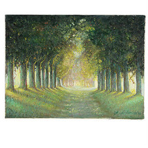 &quot; Peaceful Strada,Giverny,Francia &quot; Di Anthony Sidoni 1994 Firmato Olio su Tela - £2,719.26 GBP