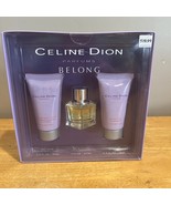 Celine Dion Belong Perfume Gift Set Coty Eau De Toilette Body Lotion Sho... - $67.90 CAD