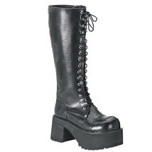 DEMONIA RAN302/B/PU Men&#39;s Gothic Industrial Punk Vegan Black Platform Kn... - $2,278.26 MXN