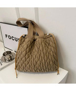 Drawstring Bubble Texture Tote Bag - $33.66 CAD