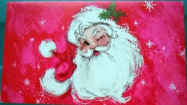 Vintage Cleo Santa Christmas Card Yuletide Greetings Collection - $2.99