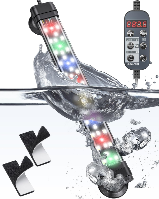 Pawfly 5 W Aquarium LED Light 8 Inch 24/7 Fish Tank Light with Full Spectrum Bri Item image 10