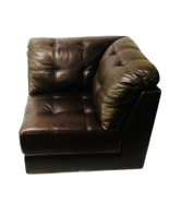 Abbyson Top Grain Brown Leather Section Sofa Corner Piece Only - PICK UP... - $99.00
