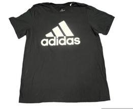 Adidas T Shirt Mens XL Black Amplifier Tee Spellout Logo Pullover Casual - £15.86 GBP