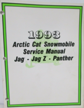 1993 Arctic Cat Jag Jag Z Panther Snowmobile Service Manual Shop Repair 2254-826 - $46.99