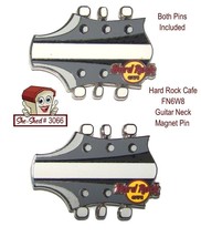 Hard Rock Cafe Trading Pin FN6W8 Guitar Neck Magnet Pin Rare - £15.94 GBP