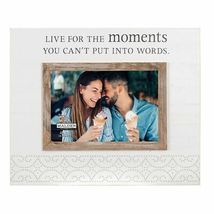 Malden “Live for the Moments” 4″ x 6″ Frame, White, 4X6 - £12.85 GBP
