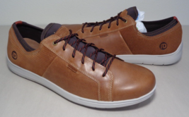 Dunham Size 11.5 M FITSMART LTT Tan Leather Sneakers New Men&#39;s Shoes - $147.51