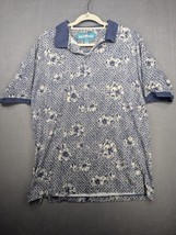 Big Dogs Men&#39;s XL Hawaiian Blue &amp; White Short Sleeve Shirt  - £5.94 GBP