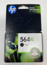 Hp 564XL Black Ink Cartridge Genuine New Sealed Lot of 3 Exp. 2019 - £23.59 GBP