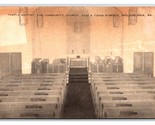 Temple Baptist Community Church Interior Philadelphia PA UNP Artvue Post... - $3.91