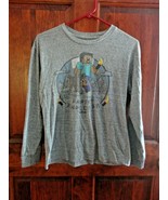 Boys L Large long sleeve Minecraft shirt gray - $11.00