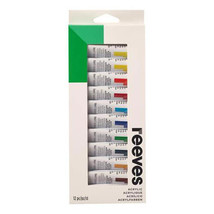 Reeves Paint Tubes Set 12mL Acrylic - 12pk - £24.26 GBP