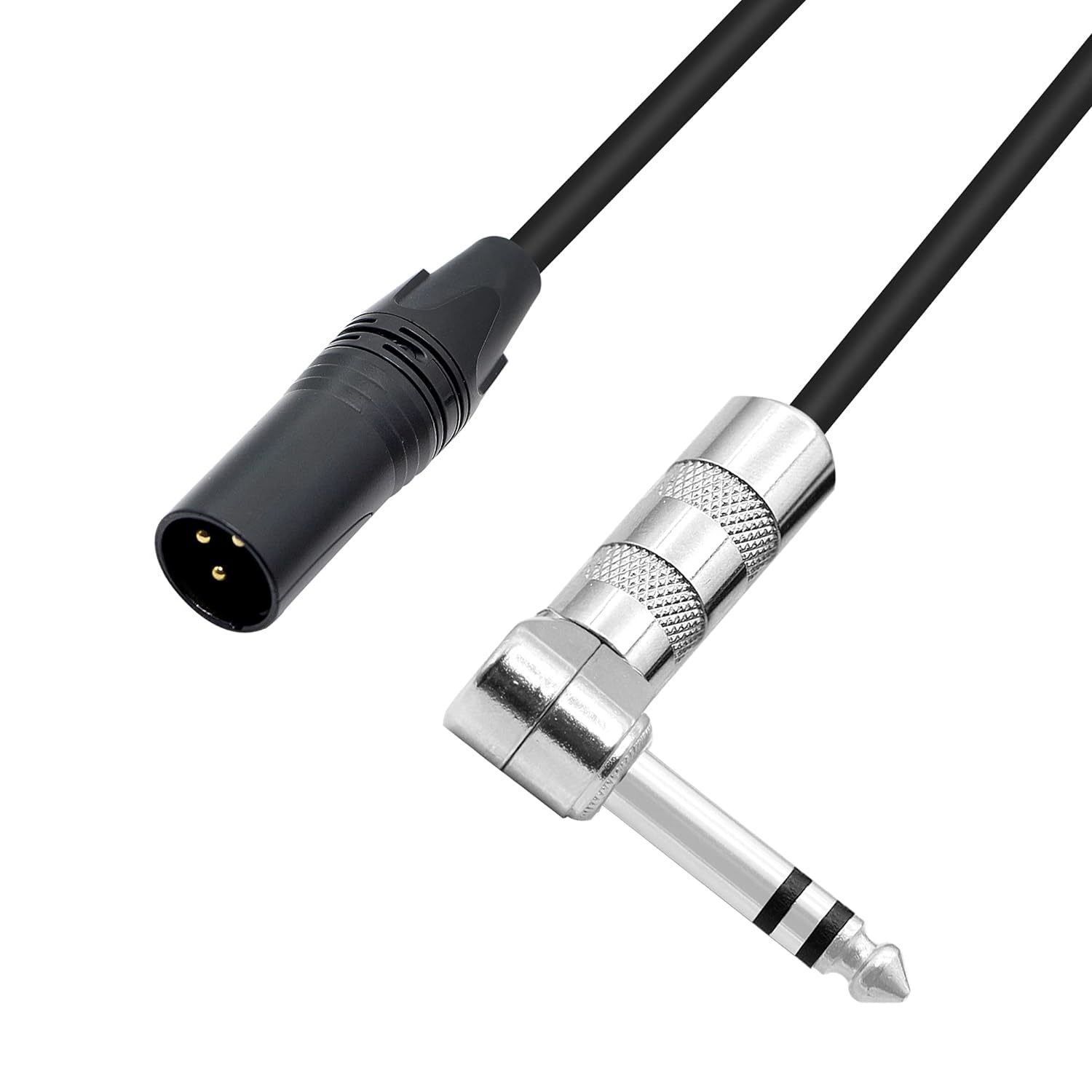 Pngknyocn 1/4 To Xlr Cable 90 Degree Right Angle 6.35 Mm Trs, Dj And Mor... - $30.67