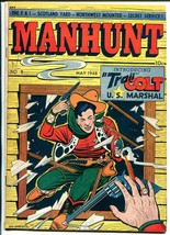 Manhunt  #18 1948-ME-Fred Guardineer-Trail Colt-LB Cole-Red Fox RCMP-FN- - $203.70