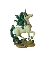 Unicorn Figurine Pegasus Hamilton Collection Emerald Isle St Patrick Guard Guide - £29.92 GBP