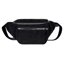 Women Fashion Corduroy Fanny Chest Pack For Female Casual Waist Money Po... - $17.91