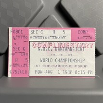 WBC Bantamweight World Championship Fabulous Forum Boxing Event Ticket Stub 1988 - £10.08 GBP