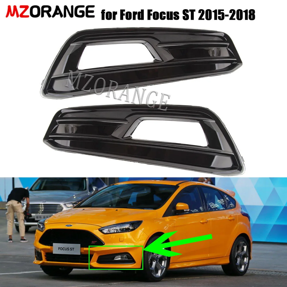 Fog Light Cover for Ford Focus ST 2015-2018 Front Bumper Grille Foglights - £17.37 GBP+