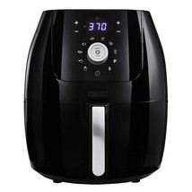 CRUX 6 Qt Digital Air Fryer with Nonstick Removable Dishwasher Safe Pan and Cris - £92.70 GBP