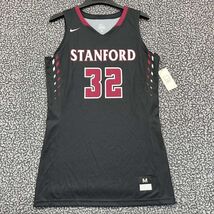 Stanford Cardinal #32 Jersey Shirt Women Medium Black Nike Sleeveless New M - $68.24 CAD