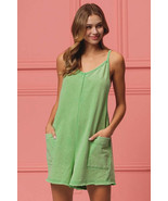 BiBi Vintage Washed V-Neck Overalls with Pockets - $889.21 MXN