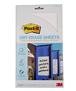 Post-It Dry Erase Sheets 7&quot; x 11.3&quot; Peel &amp; Stick Locker, Office - £15.56 GBP