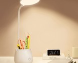 Desk Lamp For College Dorm Room, Small Desk Lamps Rechargeable With Stor... - $27.99
