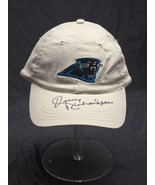 JERRY RICHARDSON (d 2023) Autographed CAROLINA PANTHERS Solid Buckle Back Hat